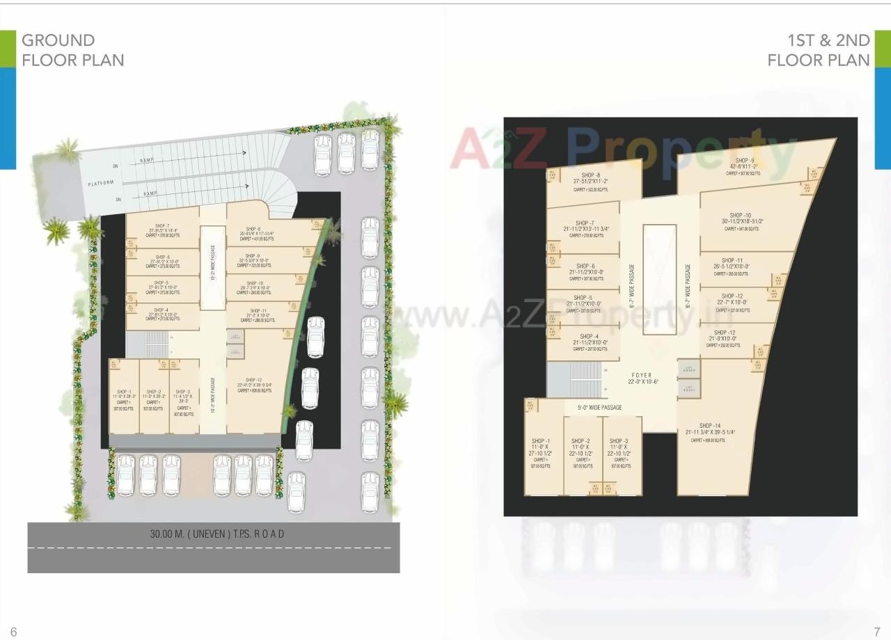 Layout of real estate project Devarsh Sopan located at City, Ahmedabad, Gujarat
