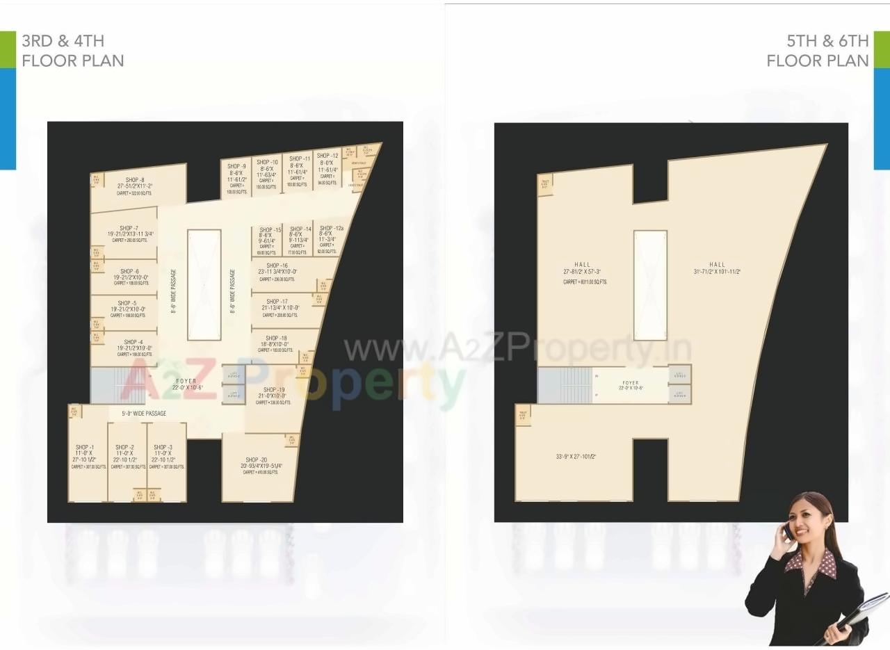 Layout of real estate project Devarsh Sopan located at City, Ahmedabad, Gujarat