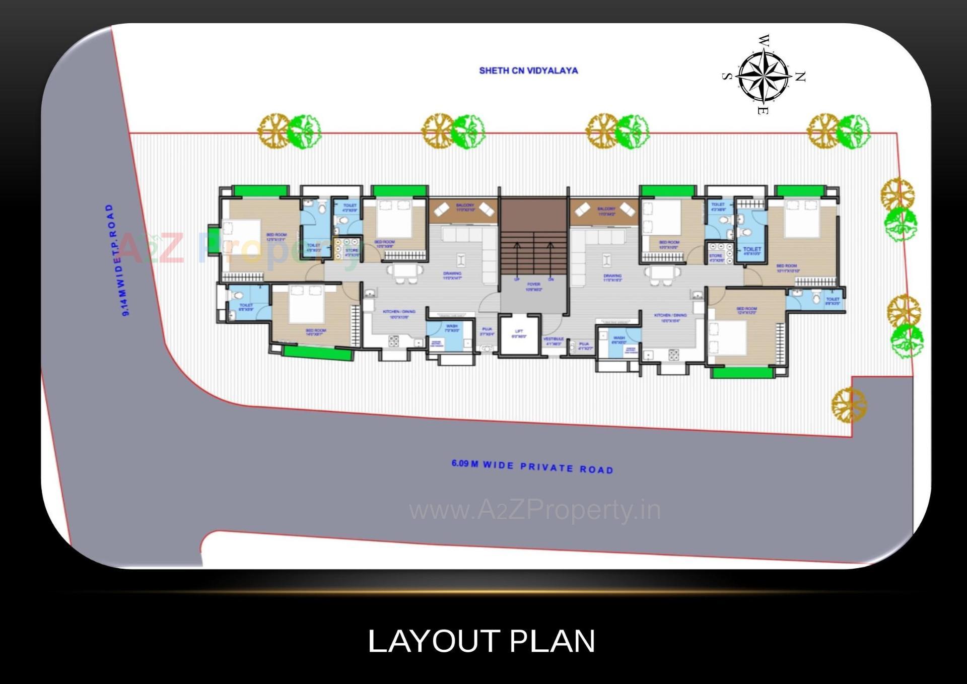 Layout of real estate project Devas located at Chhadawad, Ahmedabad, Gujarat