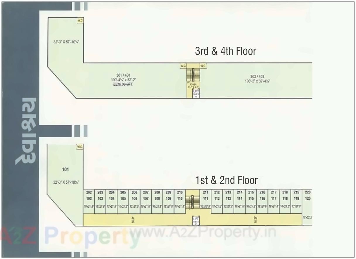 Layout of real estate project Devashray Arcade Ind  Estate located at Hatijan, Ahmedabad, Gujarat