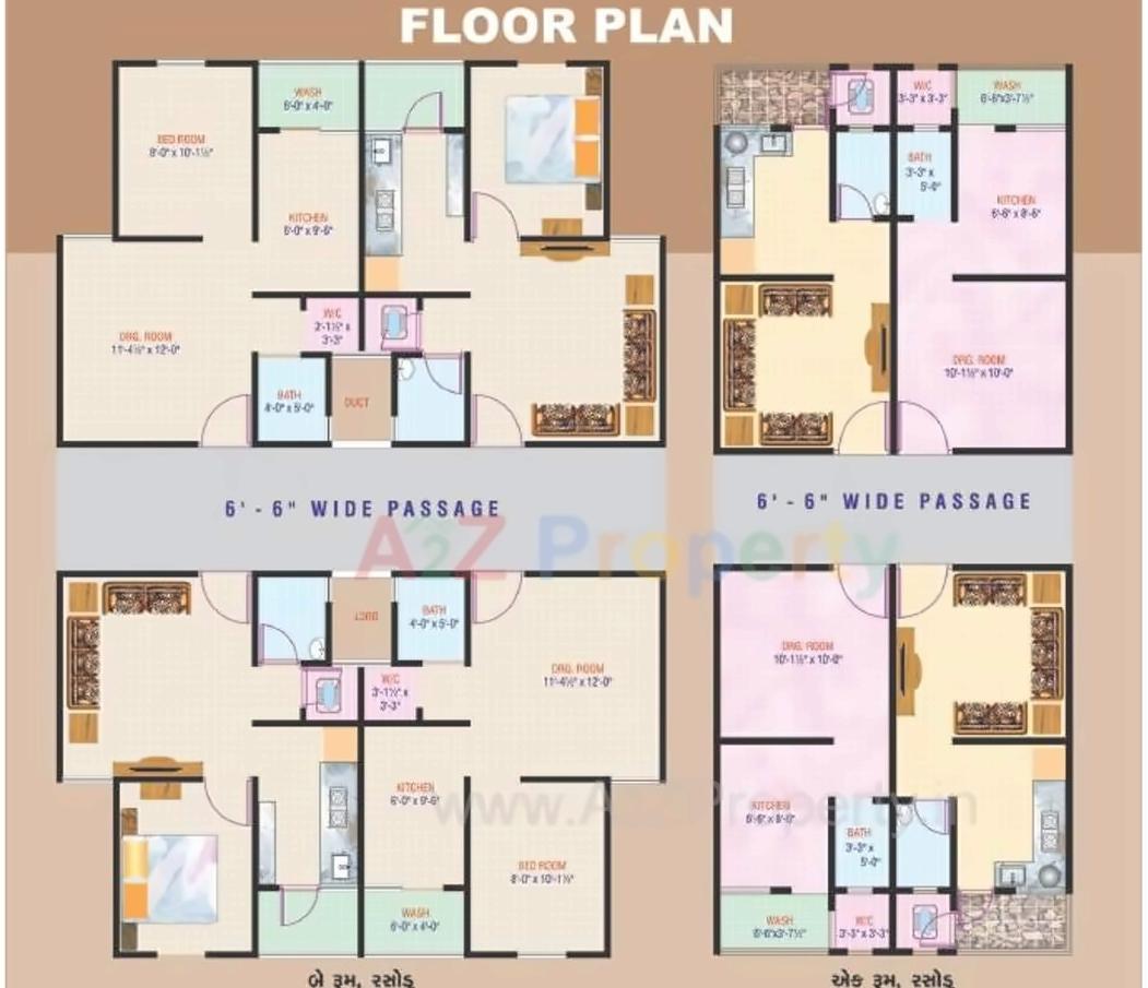 Layout of real estate project Devashray City located at Ramol, Ahmedabad, Gujarat