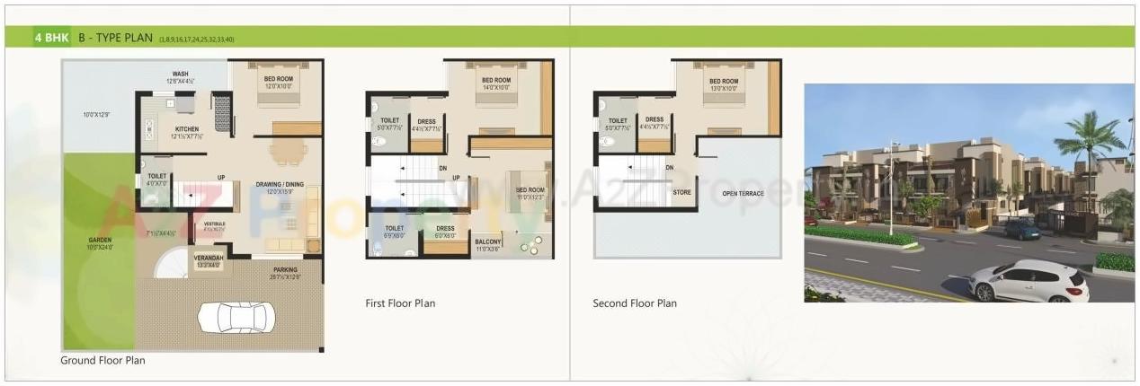 Layout of real estate project Devashray Grace located at Ramol, Ahmedabad, Gujarat