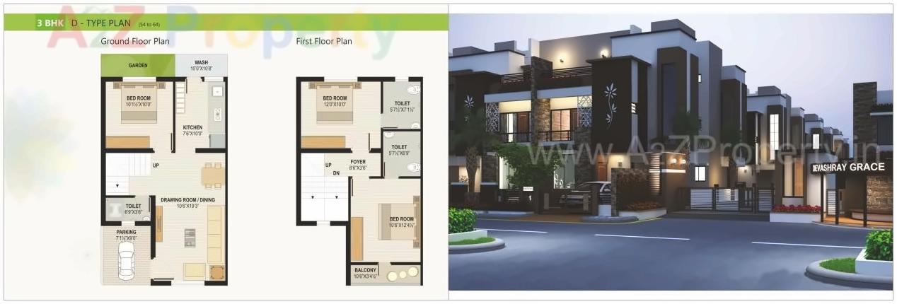 Layout of real estate project Devashray Grace located at Ramol, Ahmedabad, Gujarat