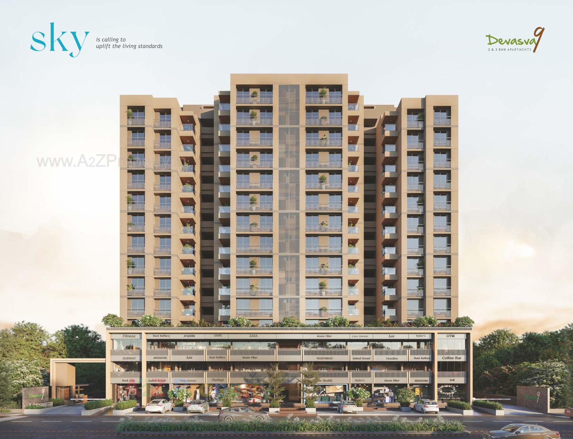 3D Elevation of real estate project Devasva located at Vishalpur, Ahmedabad, Gujarat