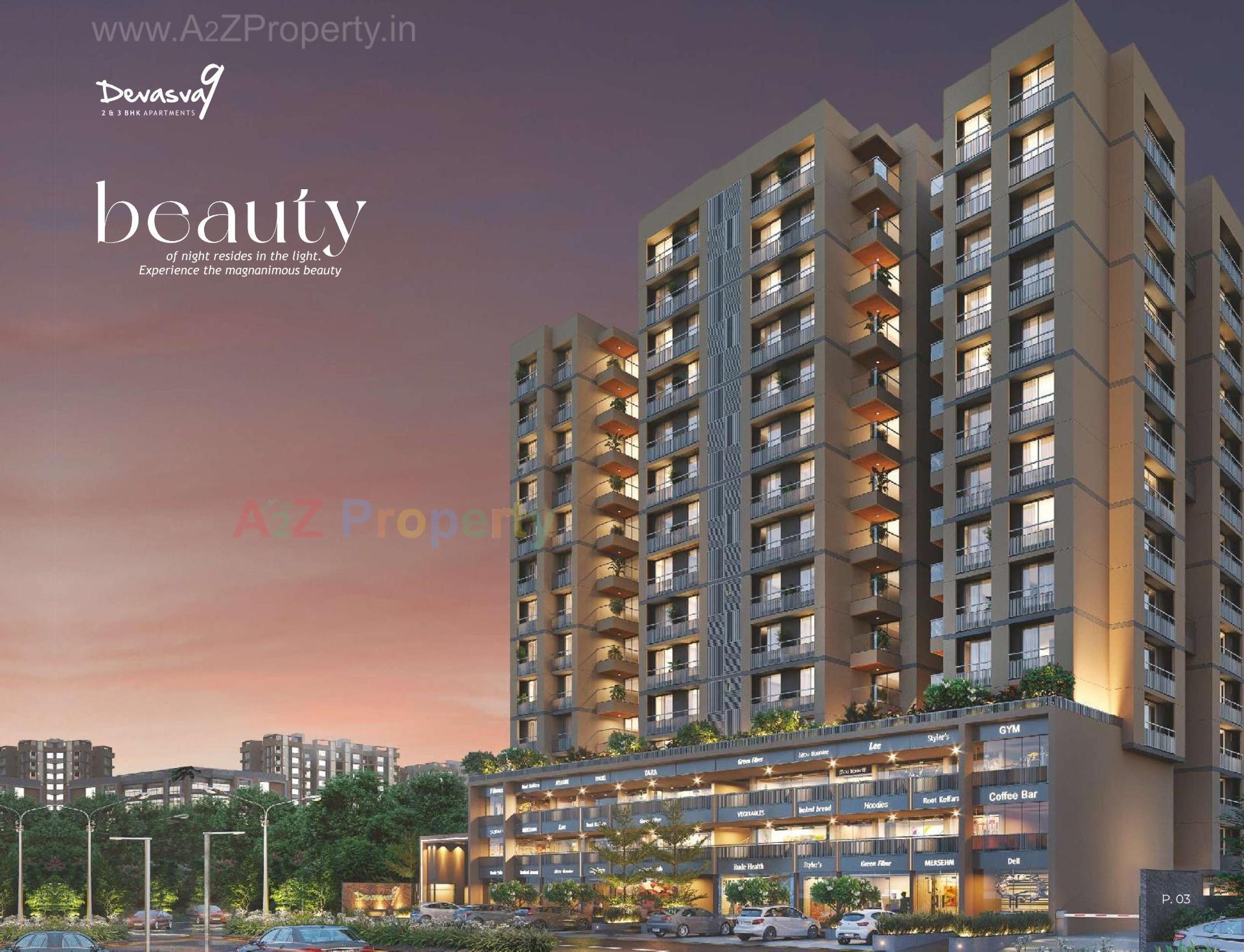 3D Elevation of real estate project Devasva located at Vishalpur, Ahmedabad, Gujarat