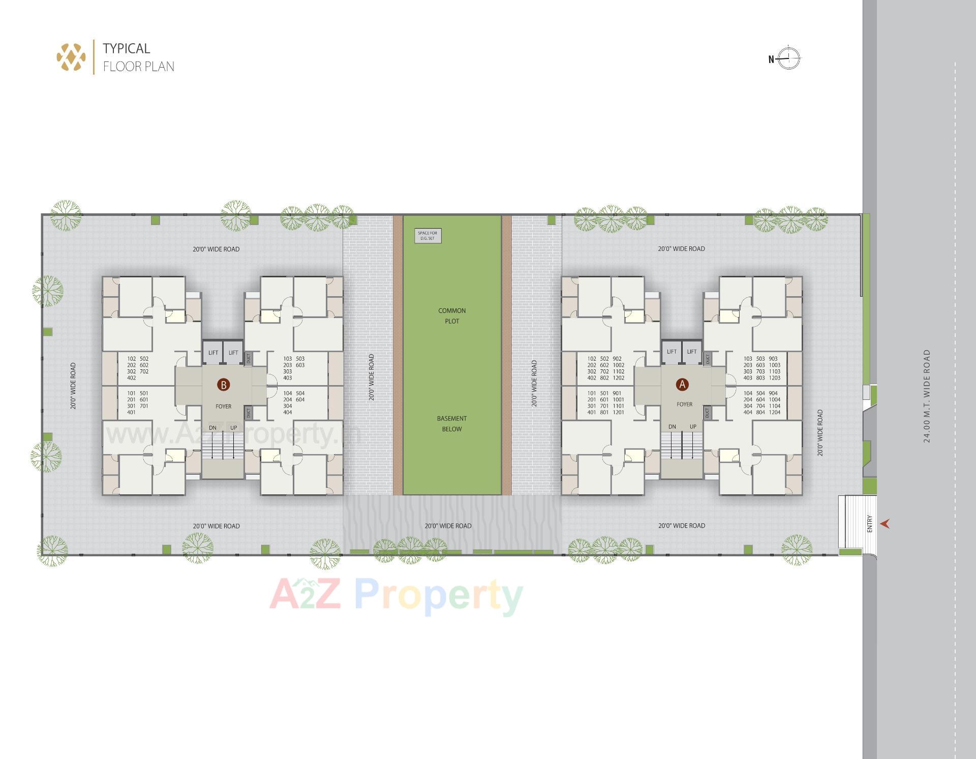 Layout of real estate project Devasya Gold Plus located at Nikol, Ahmedabad, Gujarat