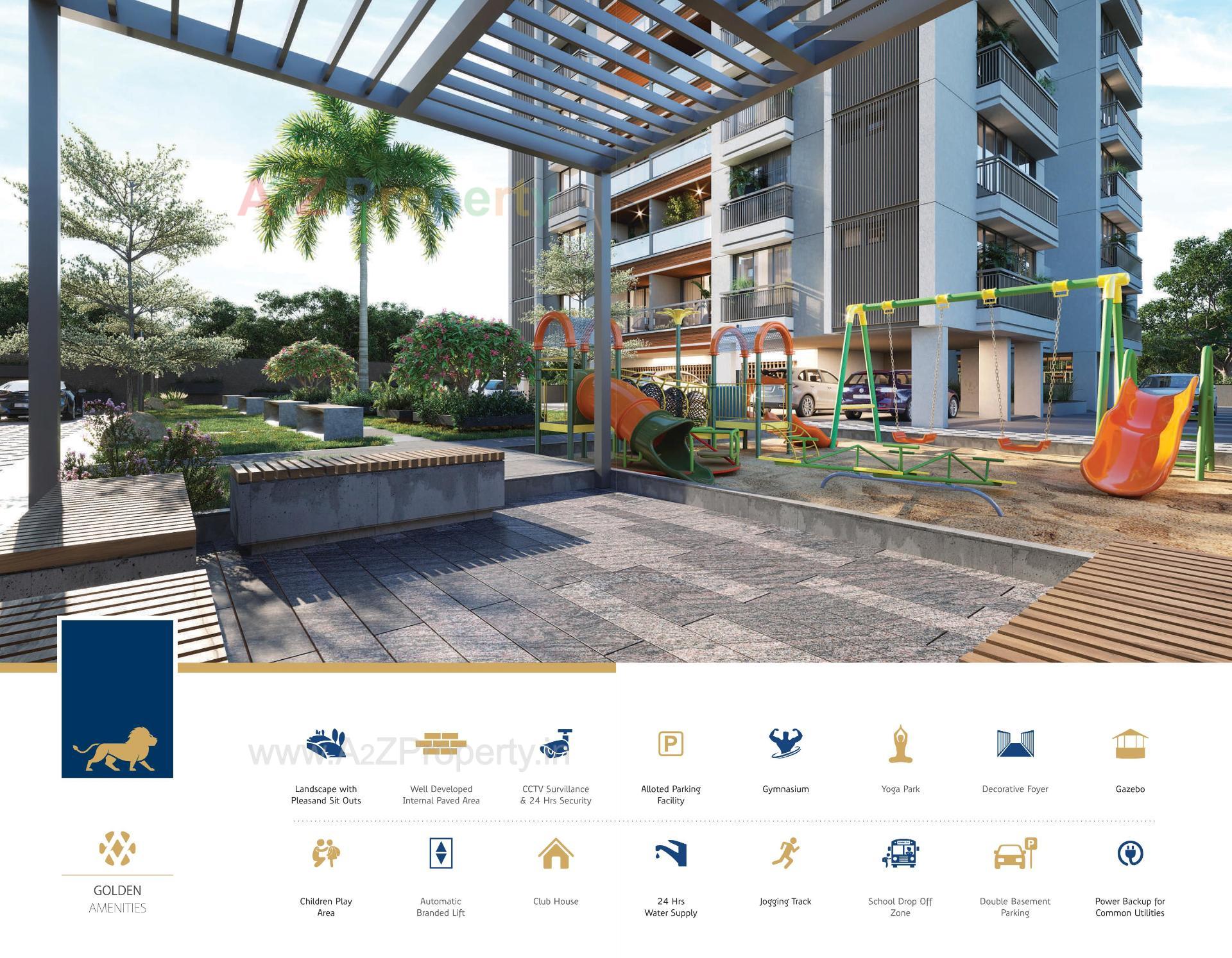 3D Elevation of real estate project Devasya Gold Plus located at Nikol, Ahmedabad, Gujarat