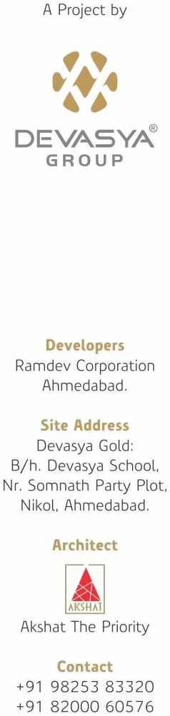  of real estate project Devasya Gold located at Nikol, Ahmedabad, Gujarat