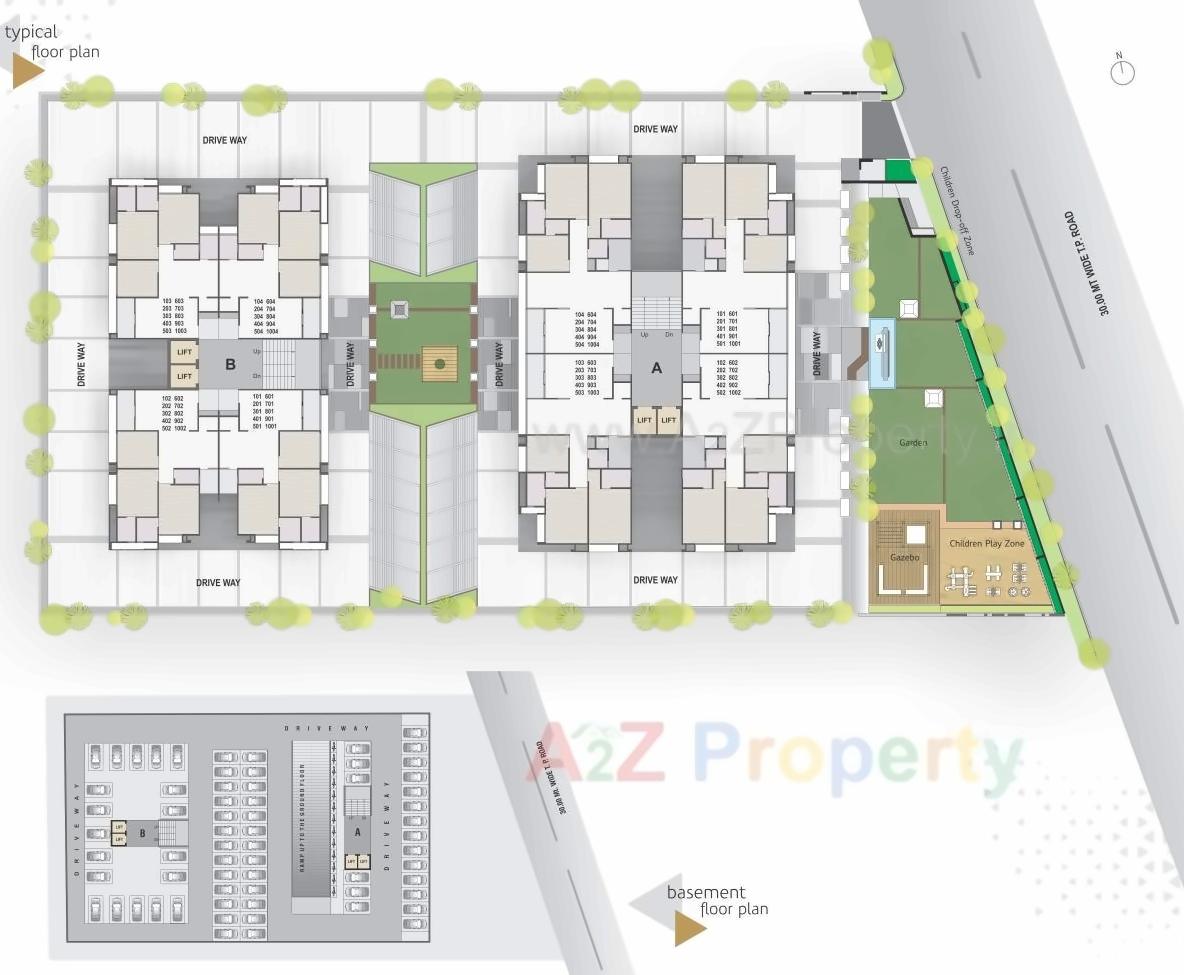 Layout of real estate project Devasya Gold located at Nikol, Ahmedabad, Gujarat