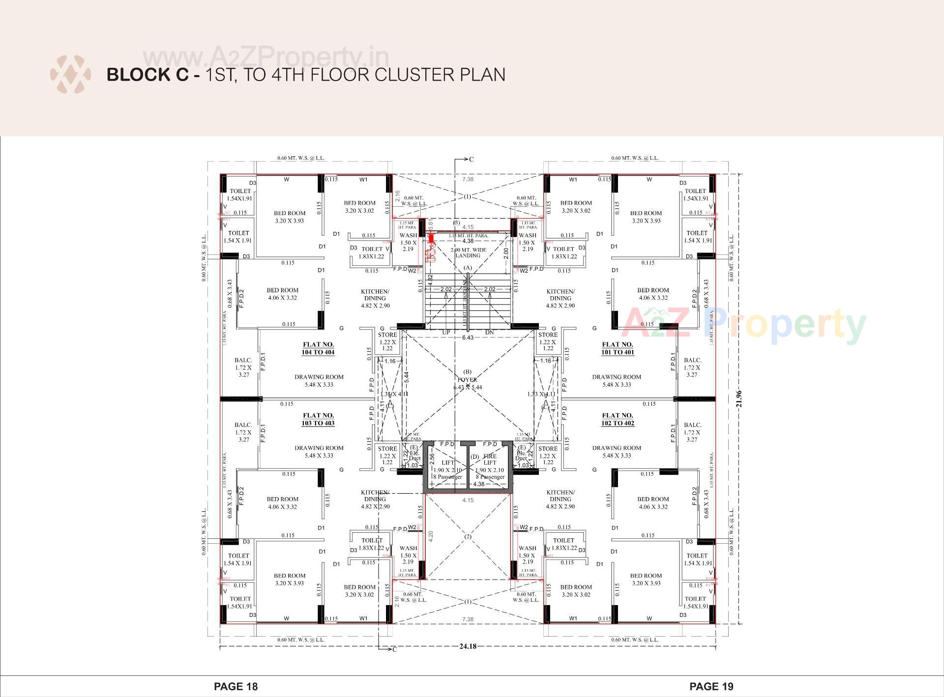 Layout of real estate project Devasya Platinum located at Nikol, Ahmedabad, Gujarat