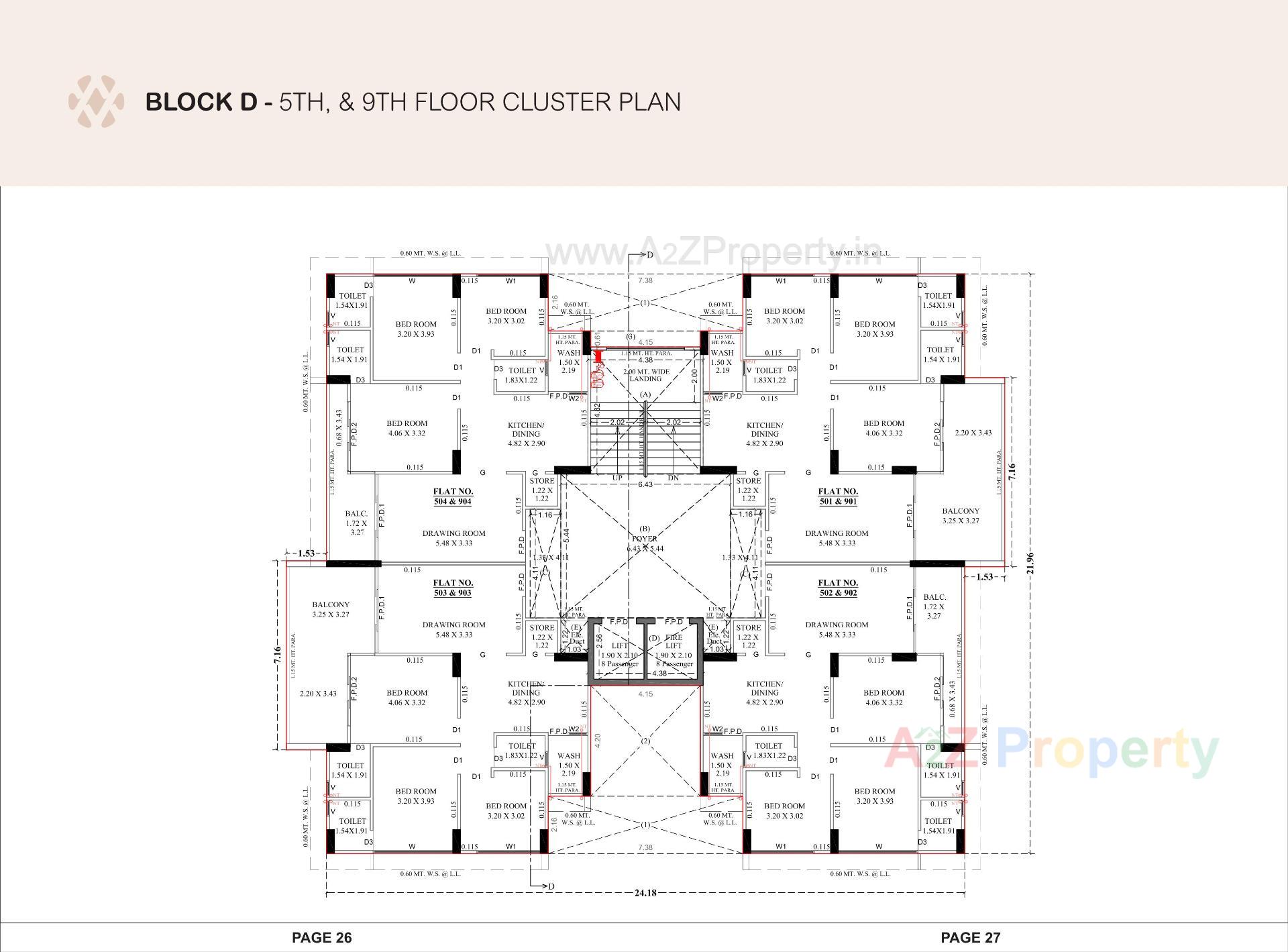 Layout of real estate project Devasya Platinum located at Nikol, Ahmedabad, Gujarat