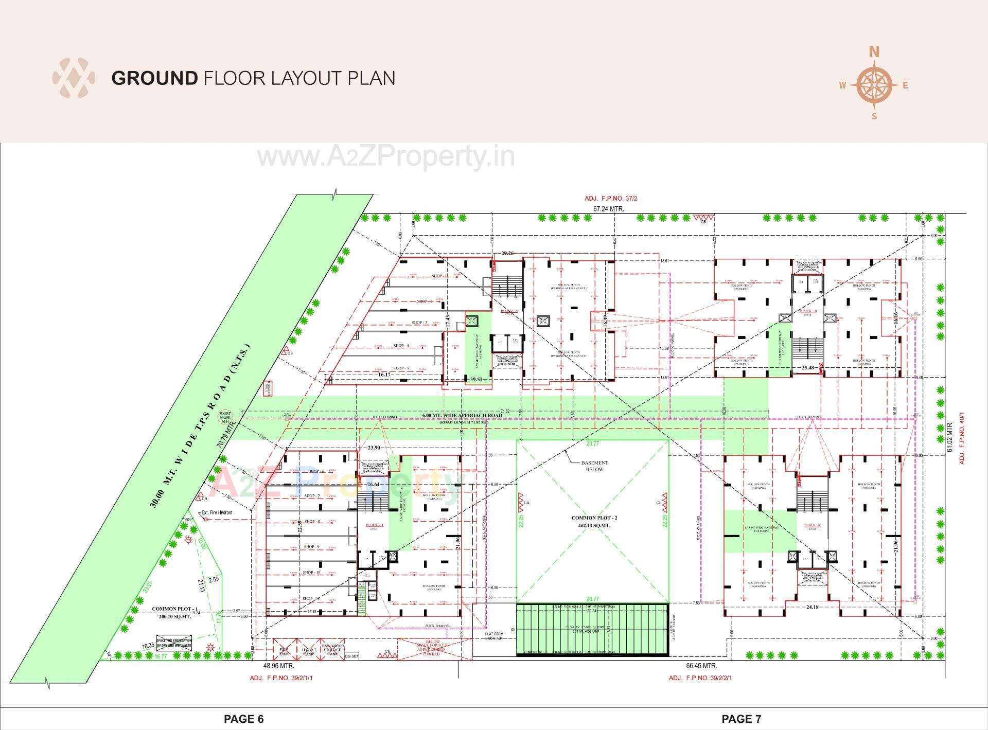 Layout of real estate project Devasya Platinum located at Nikol, Ahmedabad, Gujarat