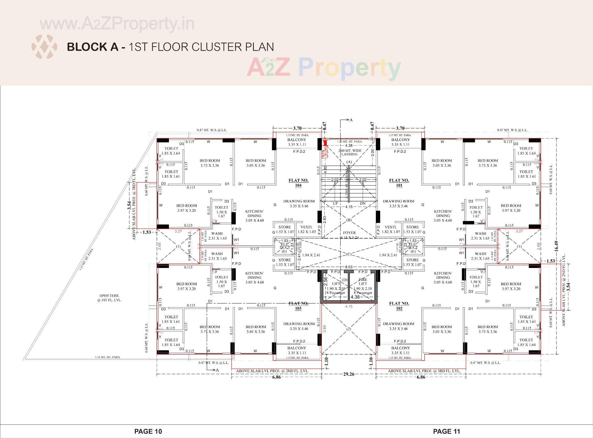 Layout of real estate project Devasya Platinum located at Nikol, Ahmedabad, Gujarat