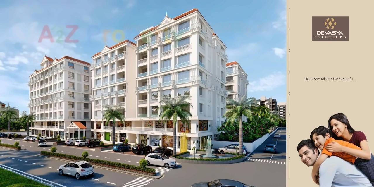 3D Elevation of real estate project Devasya Status located at Nikol, Ahmedabad, Gujarat