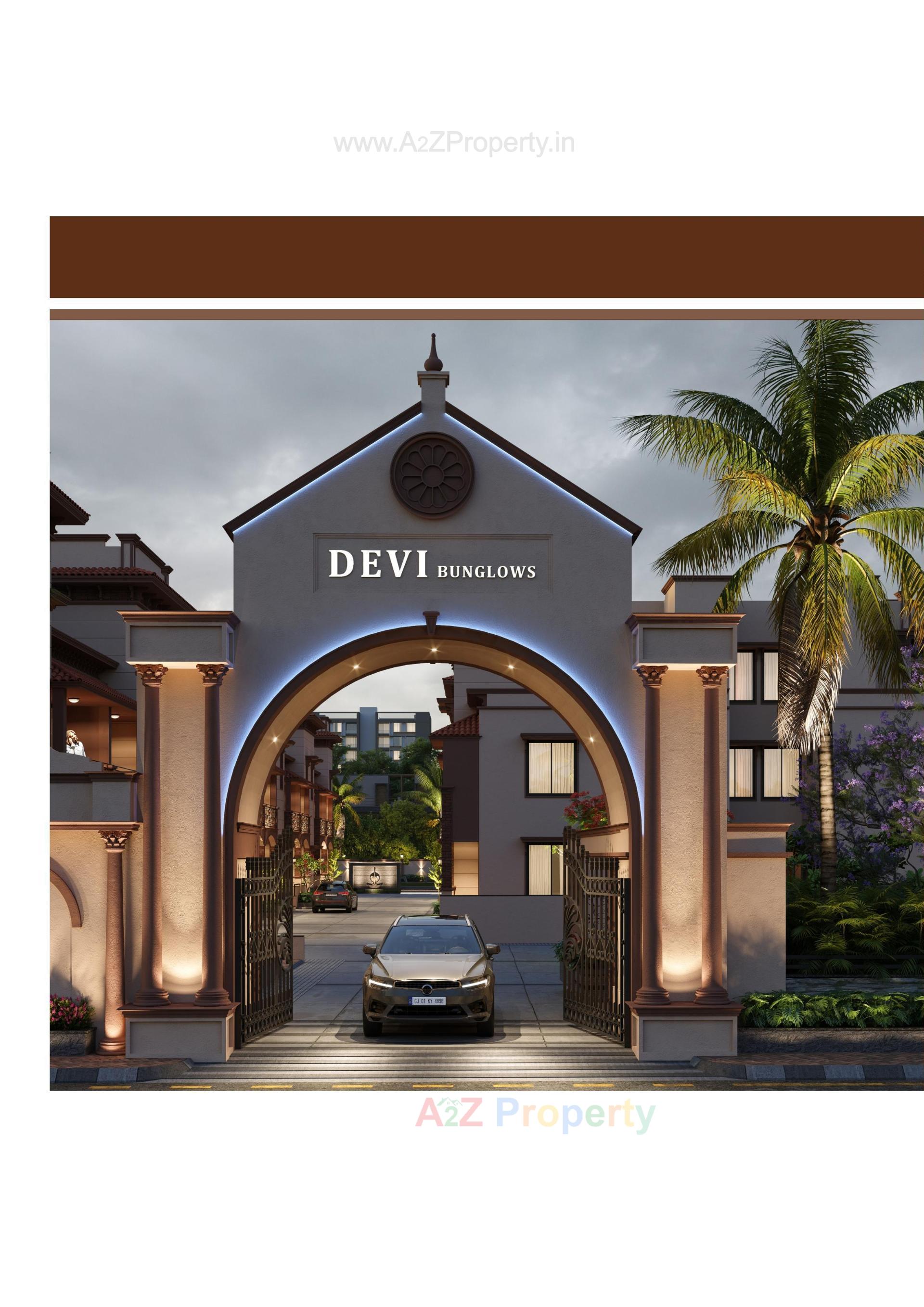 3D Elevation of real estate project Devi Bunglows located at Vatva, Ahmedabad, Gujarat