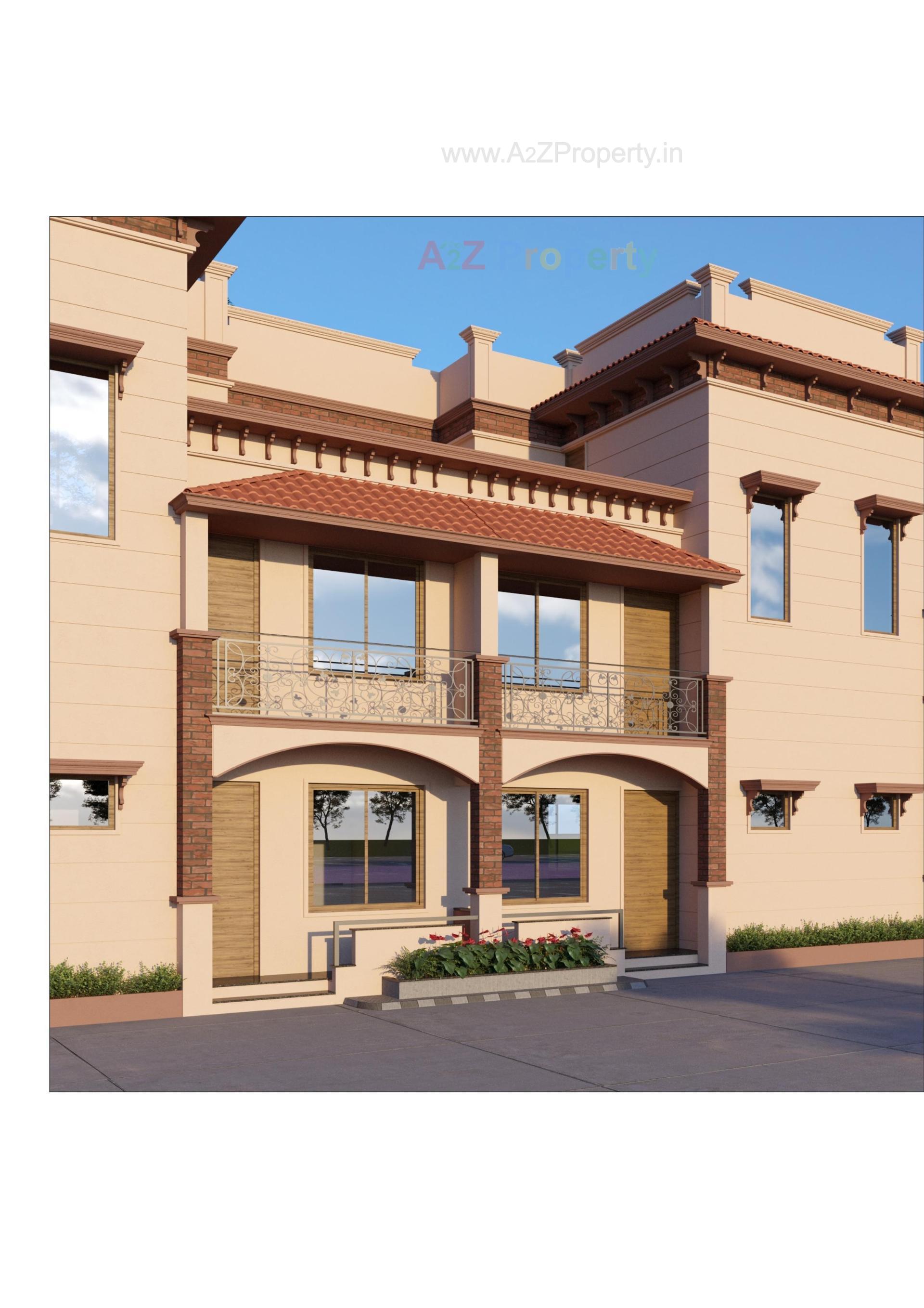 3D Elevation of real estate project Devi Bunglows located at Vatva, Ahmedabad, Gujarat