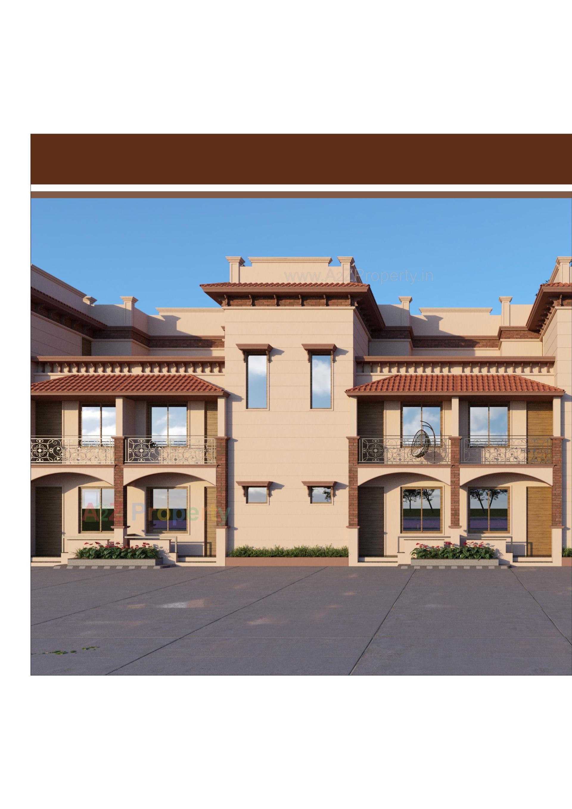 3D Elevation of real estate project Devi Bunglows located at Vatva, Ahmedabad, Gujarat