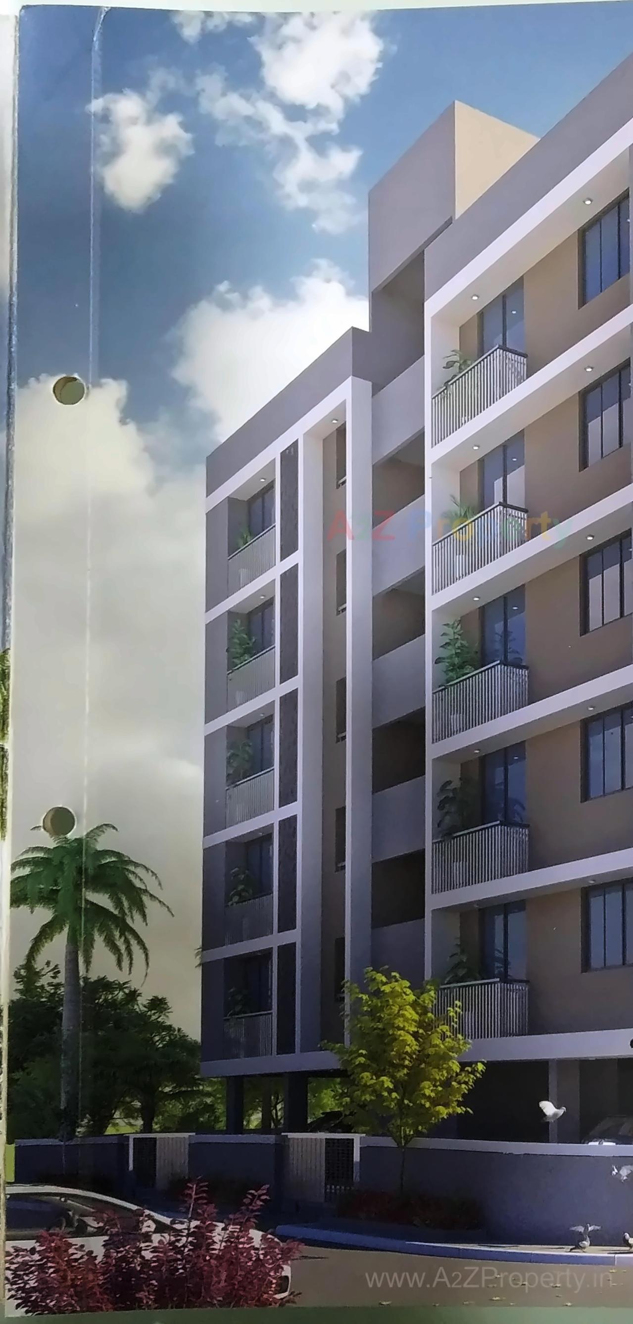 3D Elevation of real estate project Devishyam Square located at Manipur, Ahmedabad, Gujarat