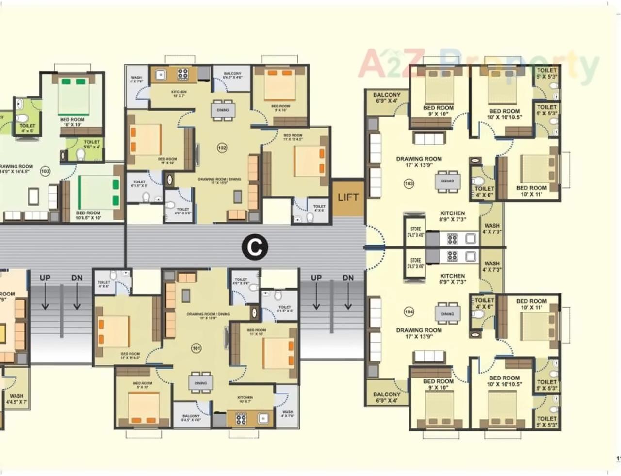 Layout of real estate project Devkrupa Glory located at Vinzol, Ahmedabad, Gujarat