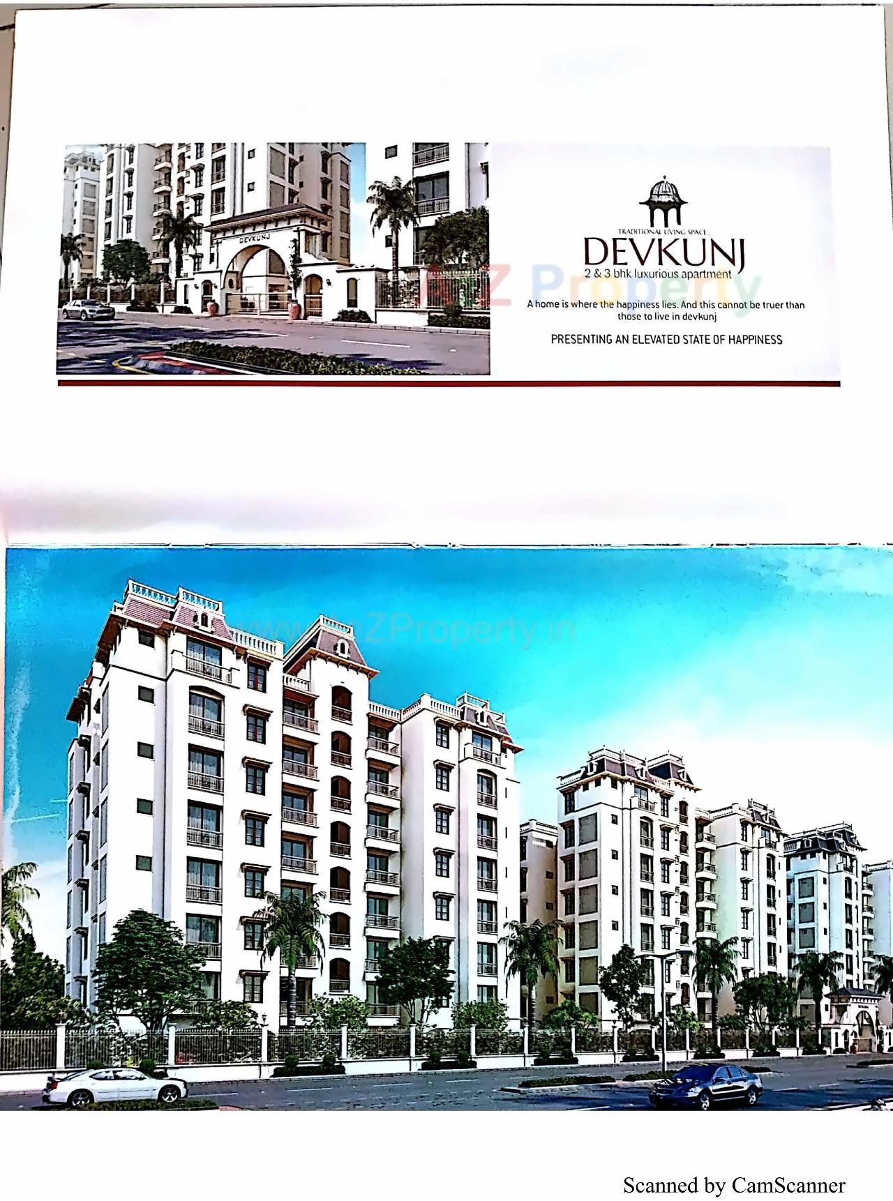 3D Elevation of real estate project Devkunj located at Motera, Ahmedabad, Gujarat