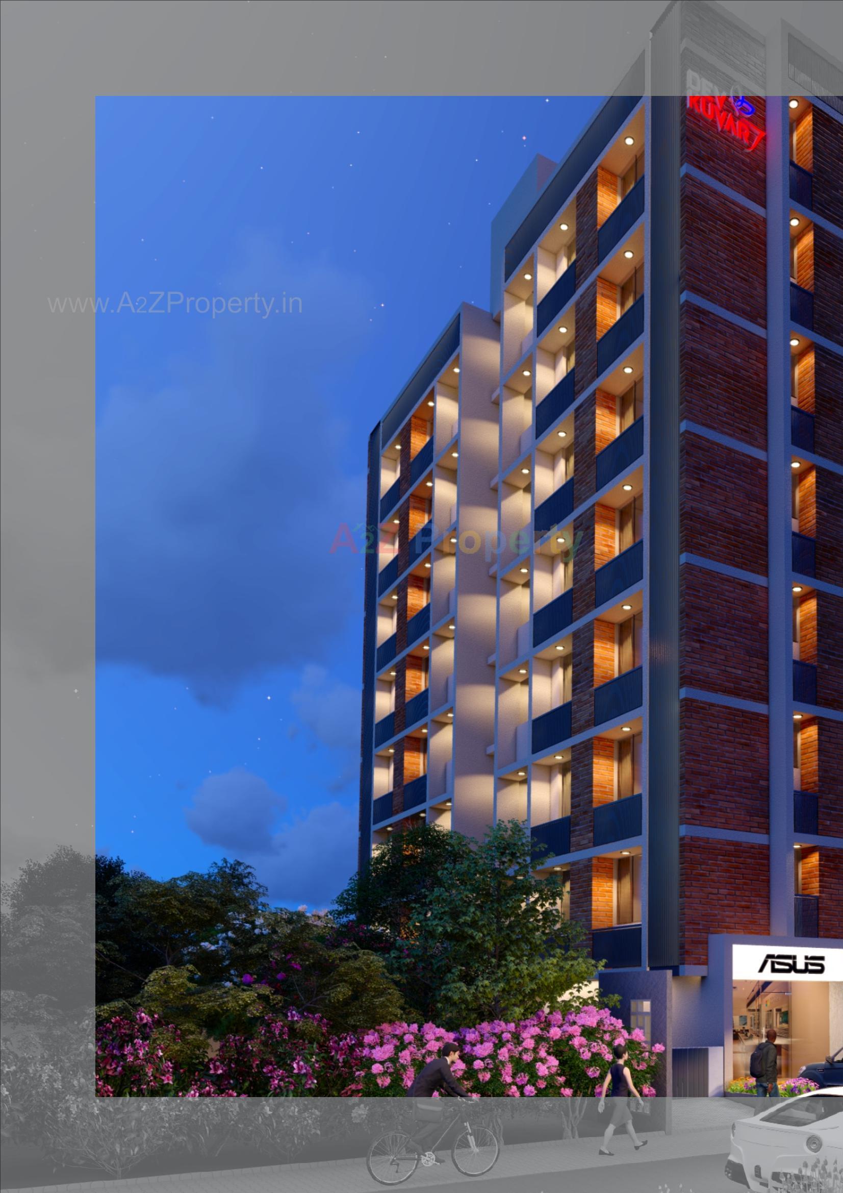 3D Elevation of real estate project Devkuvar located at Tragad, Ahmedabad, Gujarat