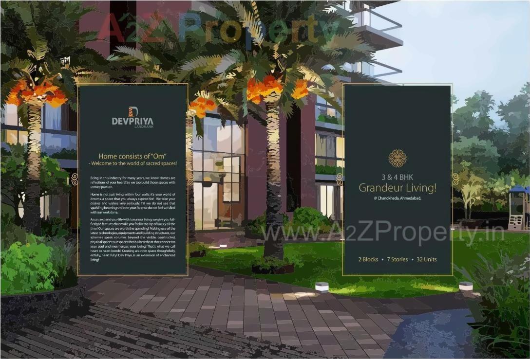 3D Elevation of real estate project Devpriya located at Chandkheda, Ahmedabad, Gujarat