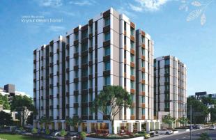 Elevation of real estate project Devresidency located at Tragad, Ahmedabad, Gujarat