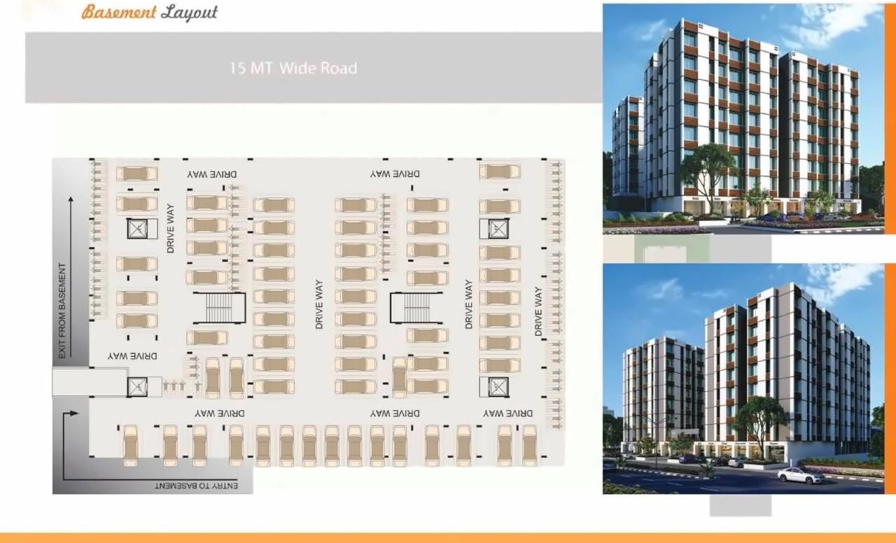 Layout of real estate project Devresidency located at Tragad, Ahmedabad, Gujarat
