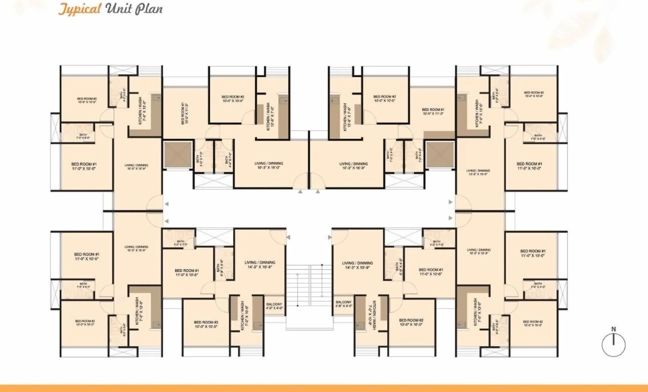 Layout of real estate project Devresidency located at Tragad, Ahmedabad, Gujarat
