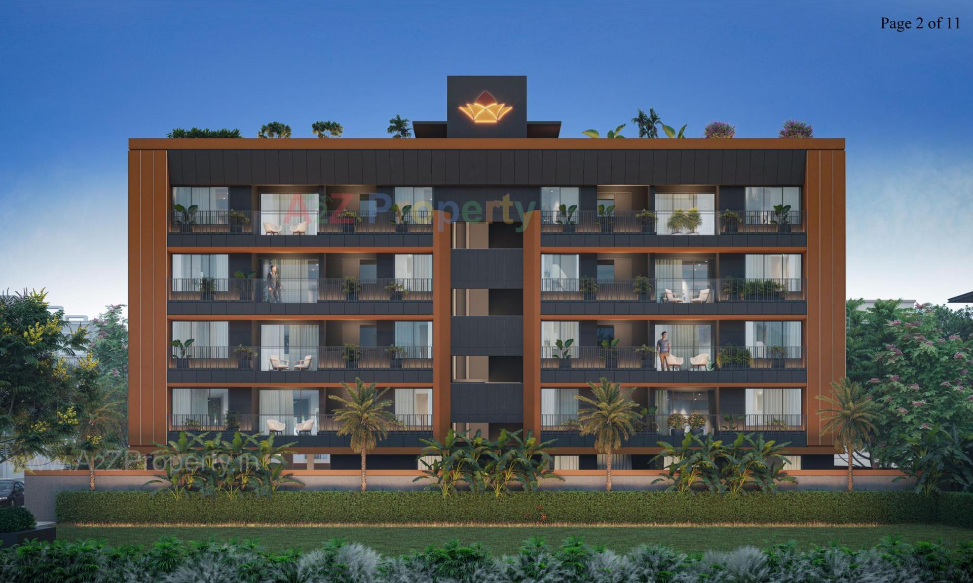 3D Elevation of real estate project Devsiddhi Greens located at Shekhpur-khanpur, Ahmedabad, Gujarat