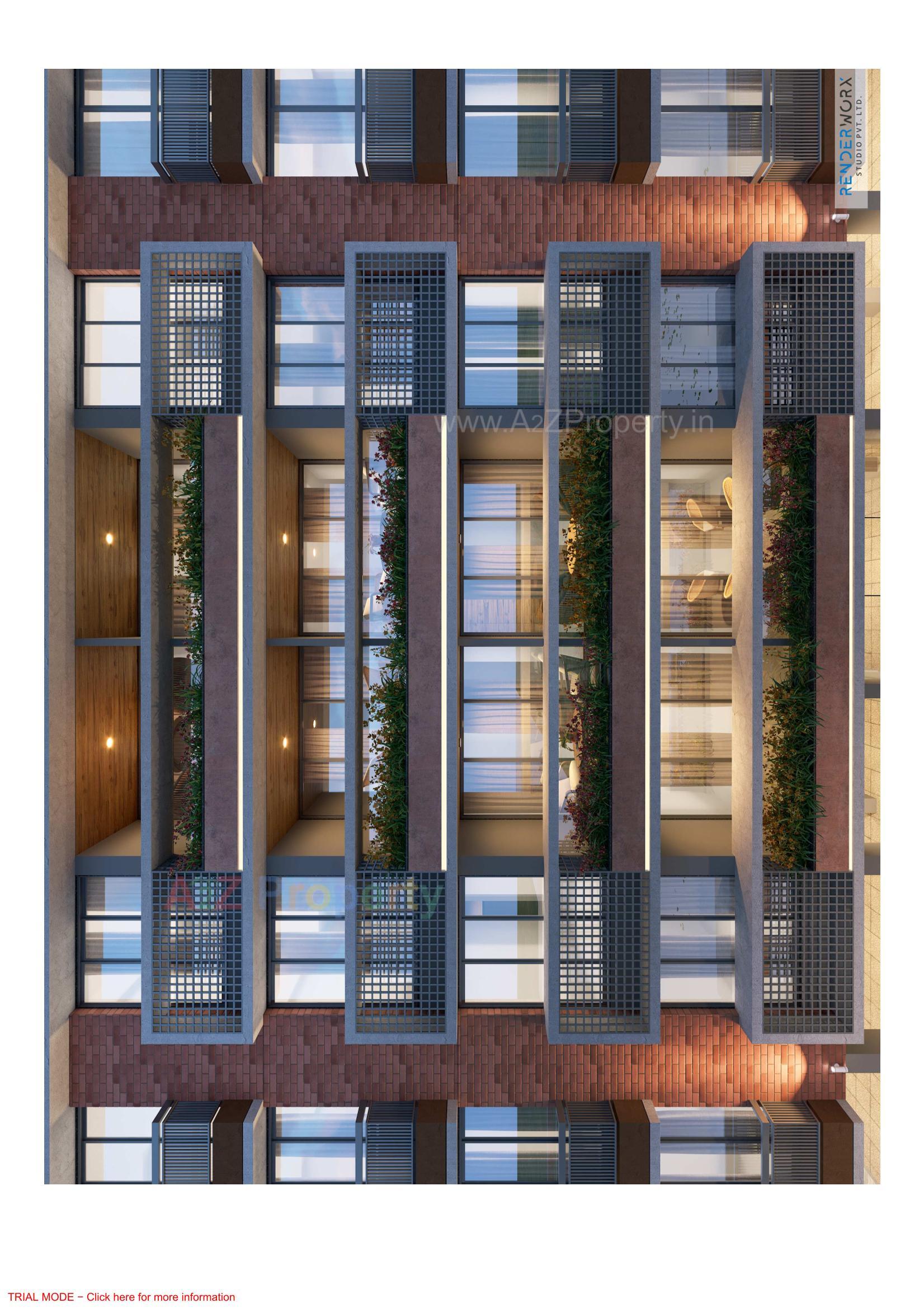 3D Elevation of real estate project Devsiddhi Lavish located at Changispur, Ahmedabad, Gujarat