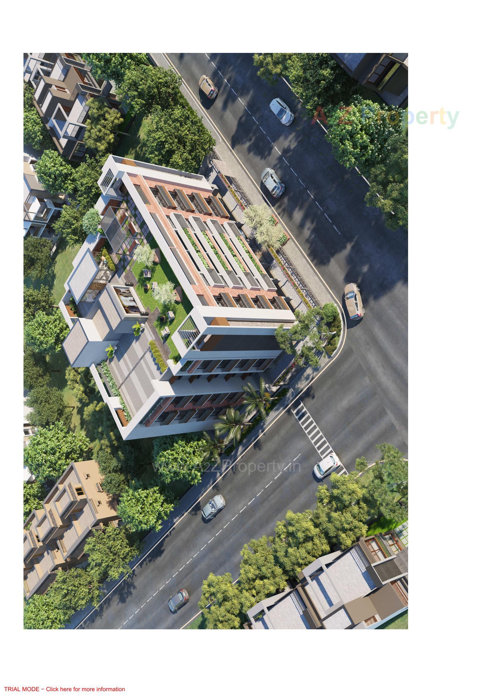 3D Elevation of real estate project Devsiddhi Lavish located at Changispur, Ahmedabad, Gujarat