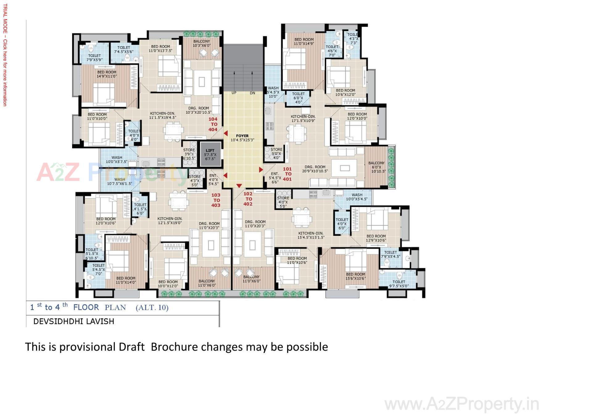 Layout of real estate project Devsiddhi Lavish located at Changispur, Ahmedabad, Gujarat