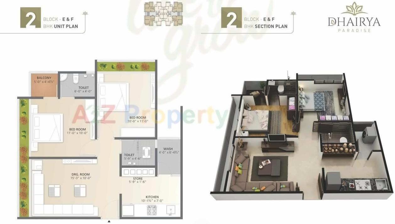 Layout of real estate project Dhairya Paradise located at Isanpur, Ahmedabad, Gujarat