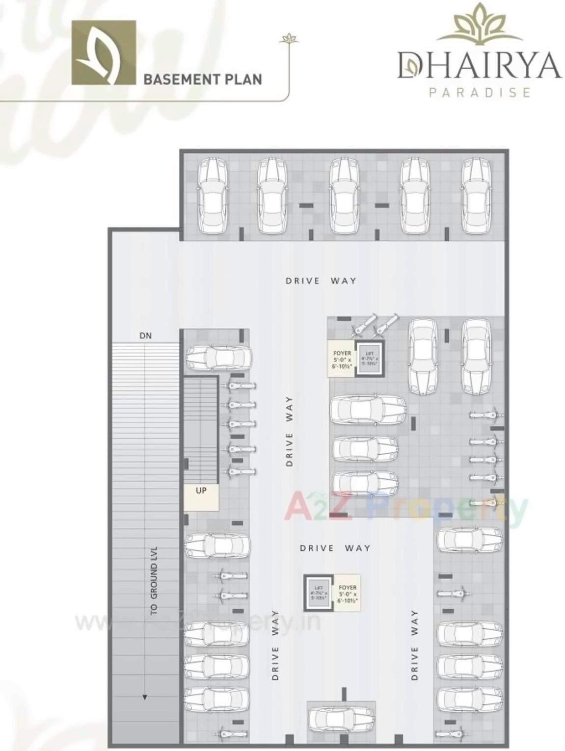 Layout of real estate project Dhairya Paradise located at Isanpur, Ahmedabad, Gujarat