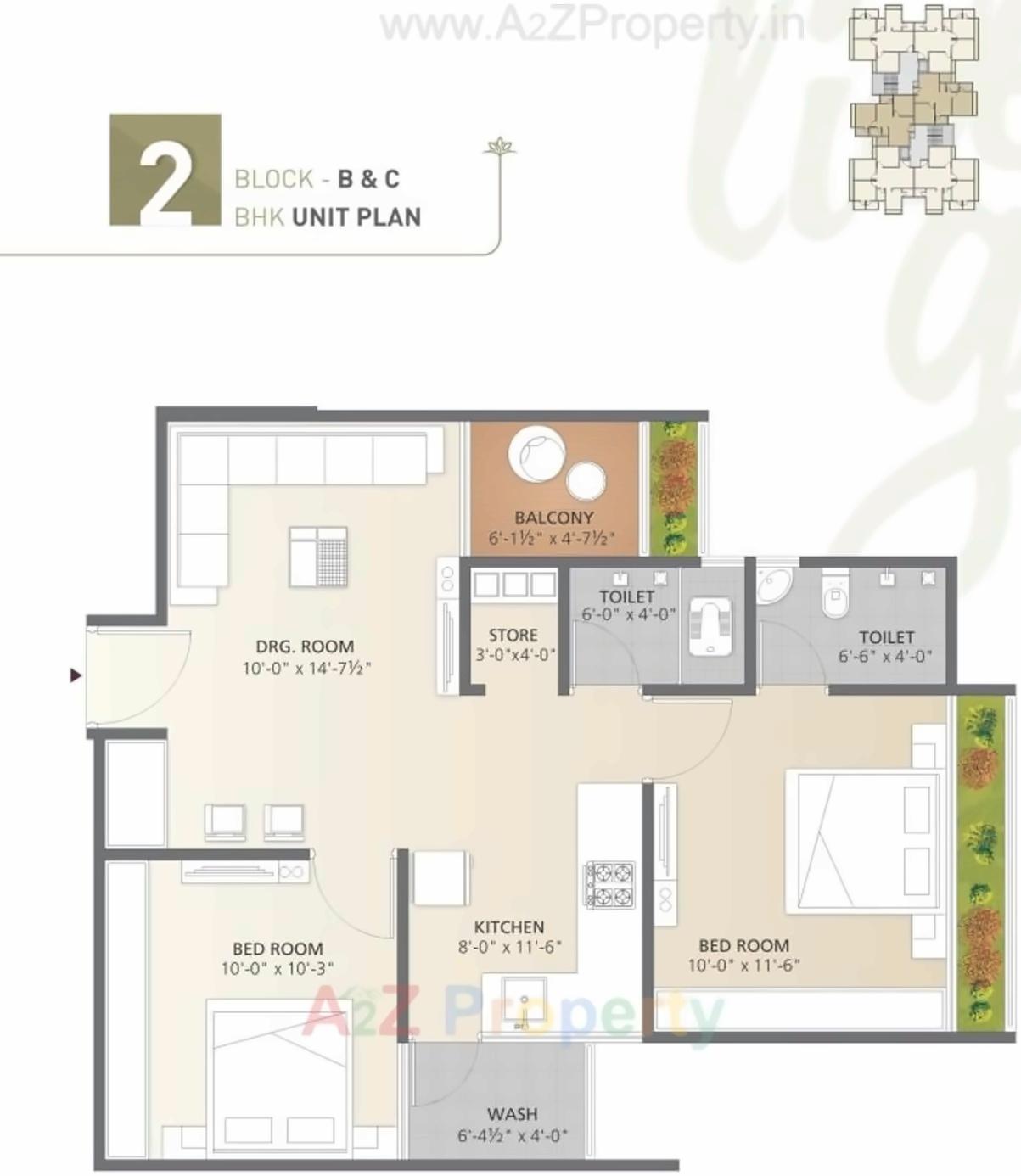 Layout of real estate project Dhairya Paradise located at Isanpur, Ahmedabad, Gujarat