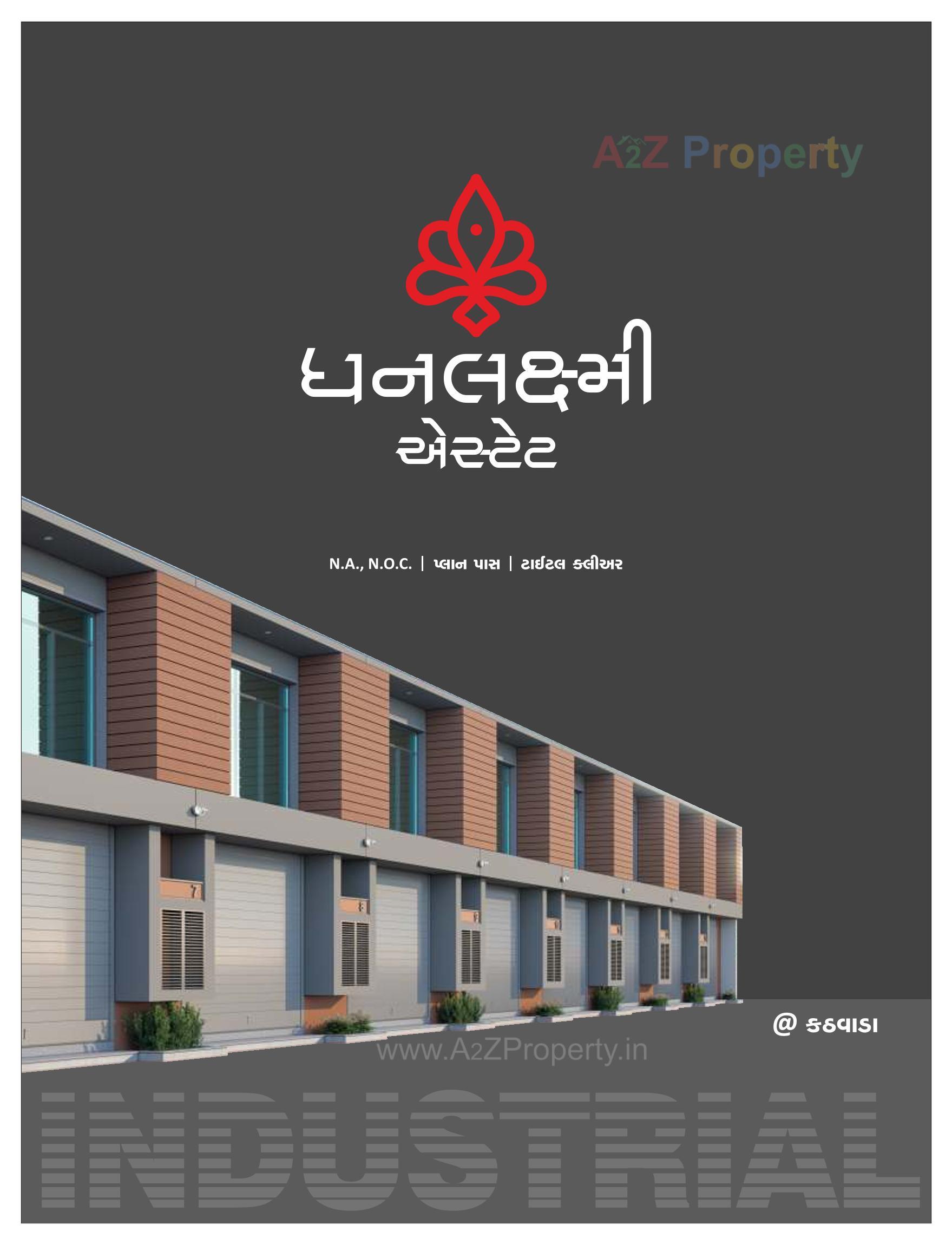 3D Elevation of real estate project Dhanlaxmi Estate located at Kathawada, Ahmedabad, Gujarat