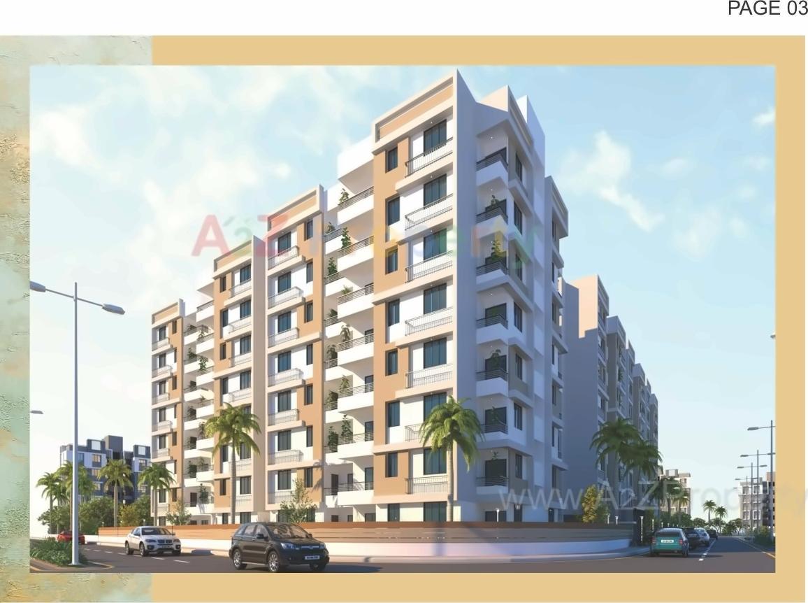 3D Elevation of real estate project Dhanraaj Habitat located at Vatva, Ahmedabad, Gujarat