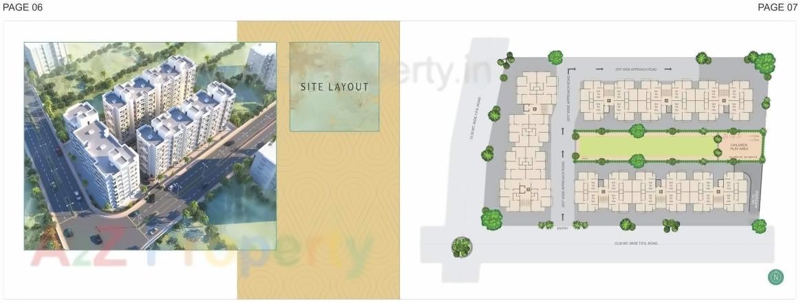 Layout of real estate project Dhanraaj Habitat located at Vatva, Ahmedabad, Gujarat