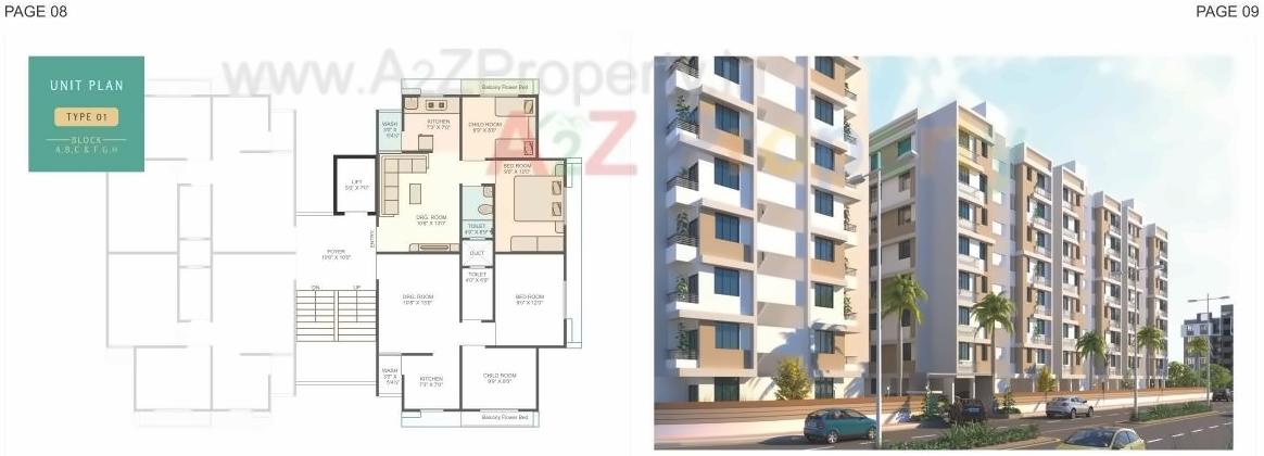Layout of real estate project Dhanraaj Habitat located at Vatva, Ahmedabad, Gujarat