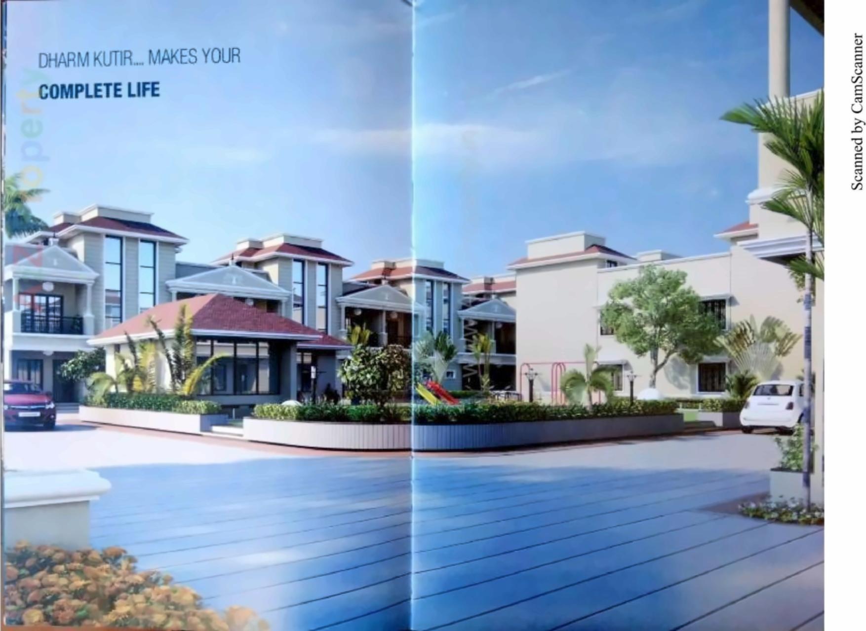 3D Elevation of real estate project Dharm Kutir located at Hathijan, Ahmedabad, Gujarat