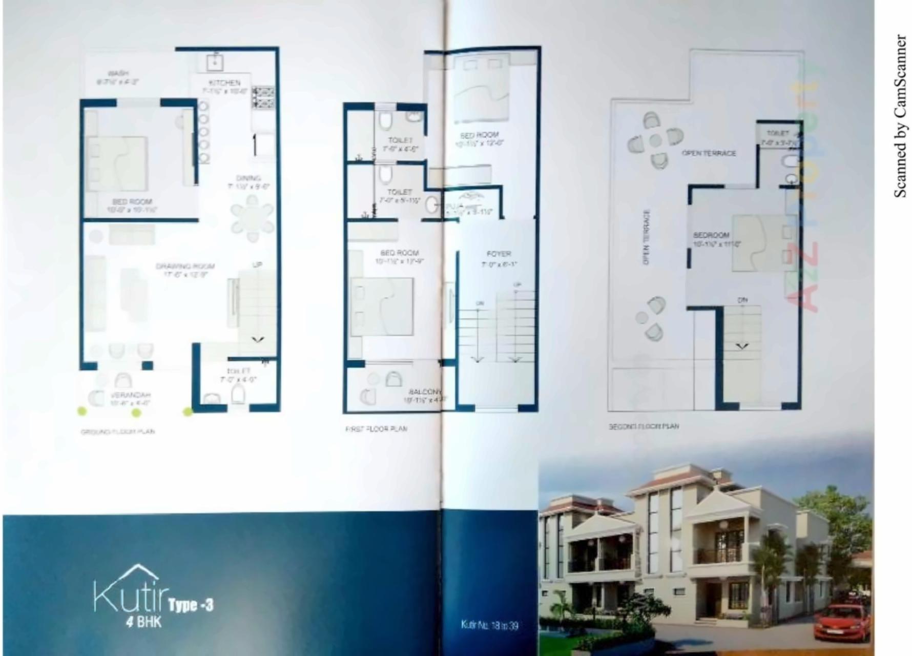 Layout of real estate project Dharm Kutir located at Hathijan, Ahmedabad, Gujarat