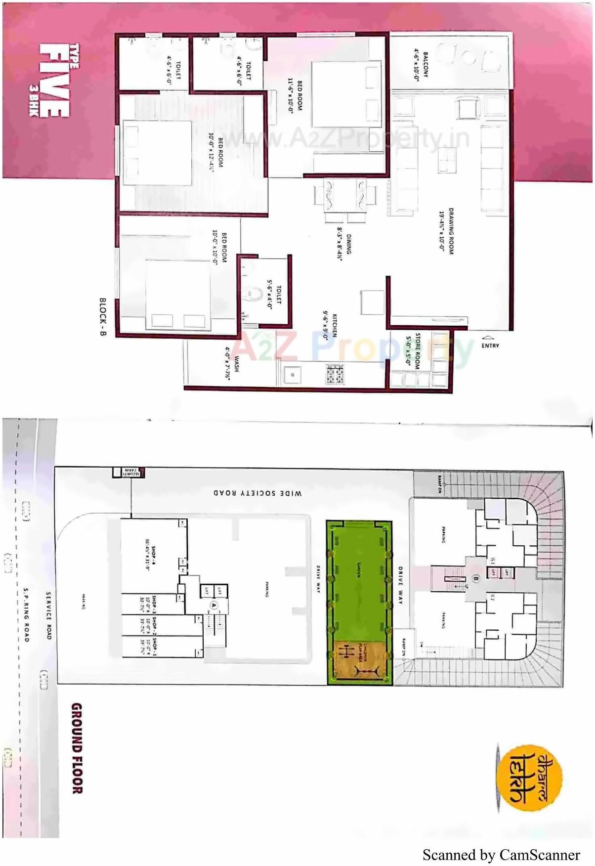 Layout of real estate project Dharm Lekh located at Hathijan, Ahmedabad, Gujarat