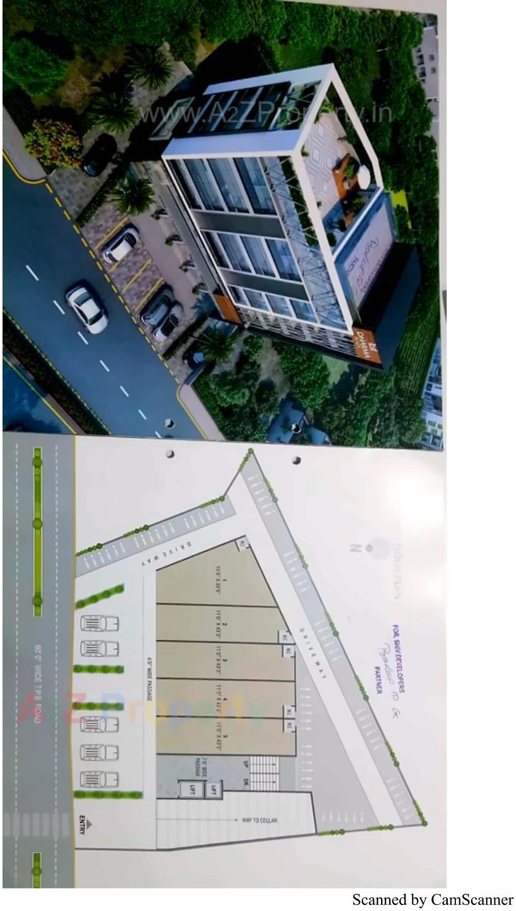 Layout of real estate project Dharm Plaza Business Hub located at Nikol, Ahmedabad, Gujarat