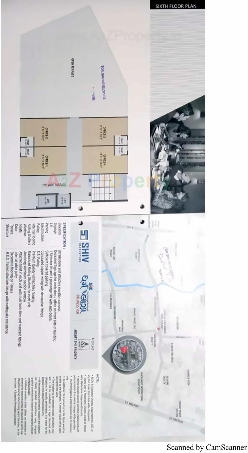 Layout of real estate project Dharm Plaza Business Hub located at Nikol, Ahmedabad, Gujarat