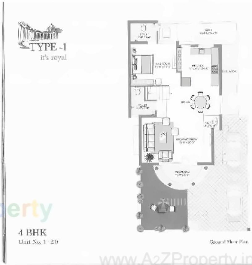 Layout of real estate project Dharm Villa located at Hathijan, Ahmedabad, Gujarat