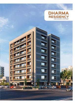 Elevation of real estate project Dharma Residency located at Bopal, Ahmedabad, Gujarat