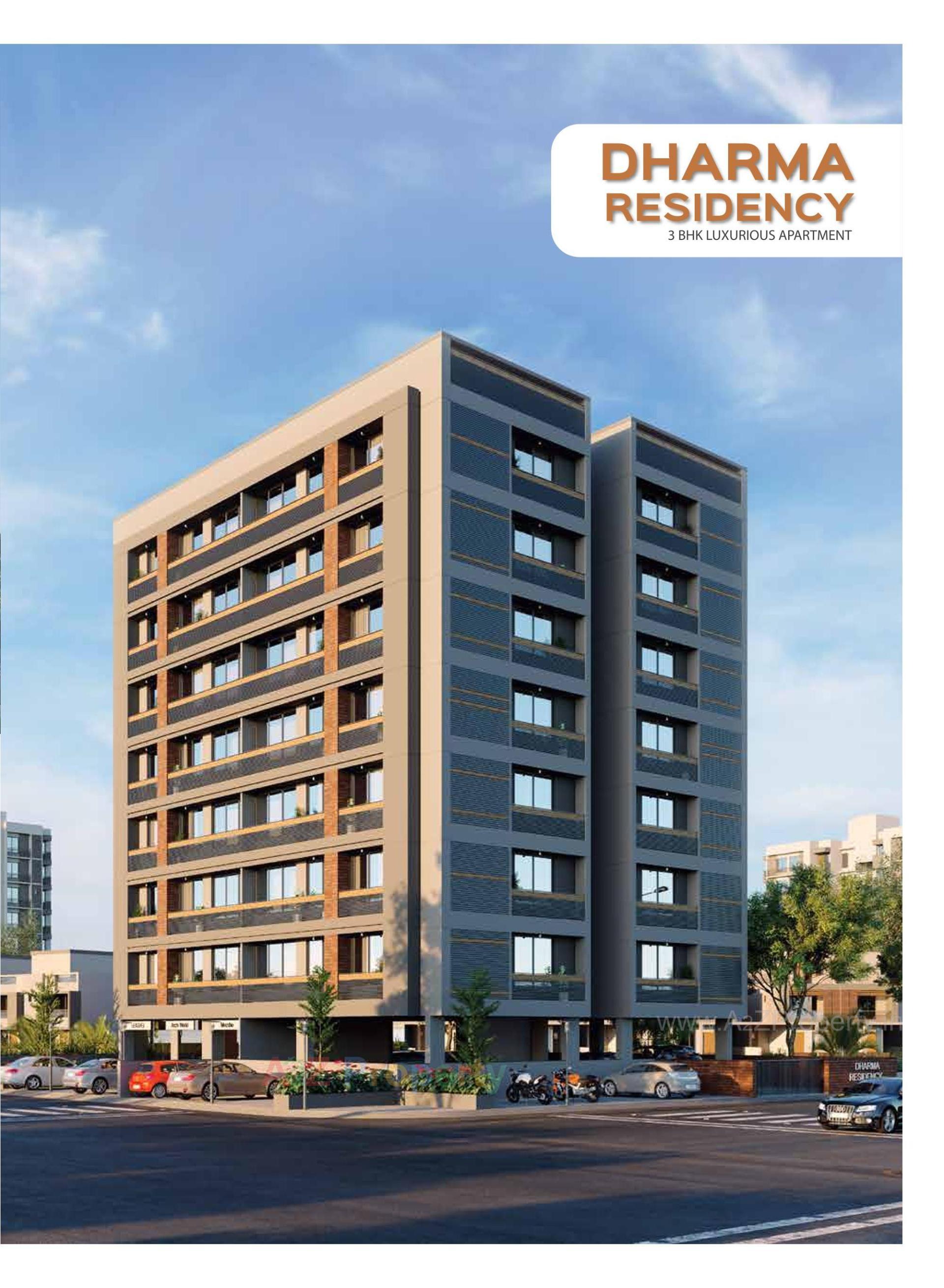 3D Elevation of real estate project Dharma Residency located at Bopal, Ahmedabad, Gujarat
