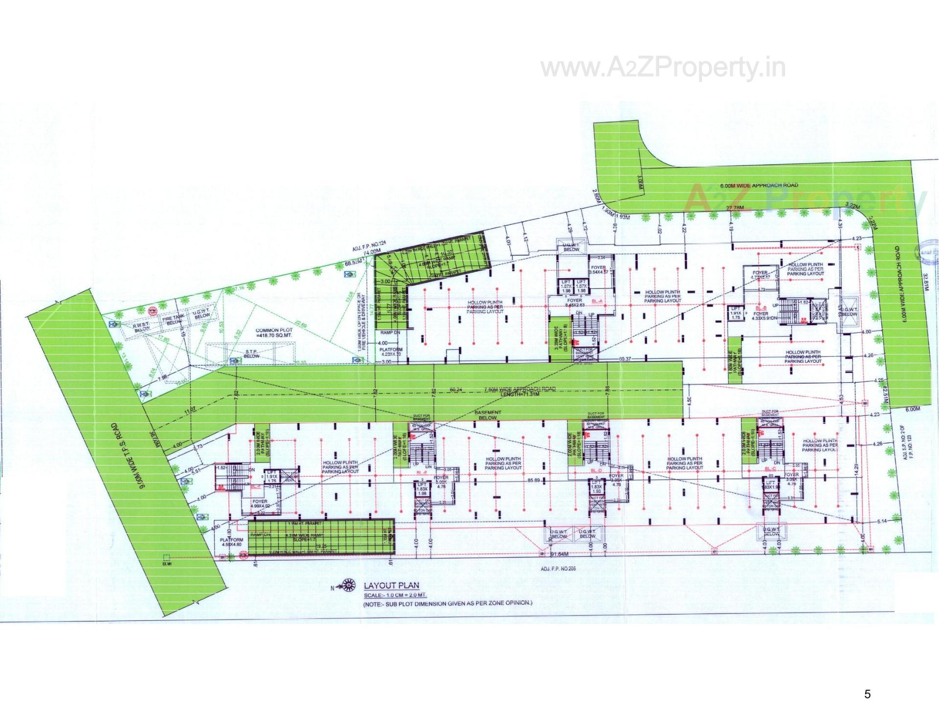 Layout of real estate project Dharmaraj Residency located at Vejalpur, Ahmedabad, Gujarat
