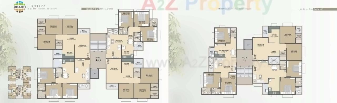 Layout of real estate project Dharti Exotica located at City, Ahmedabad, Gujarat